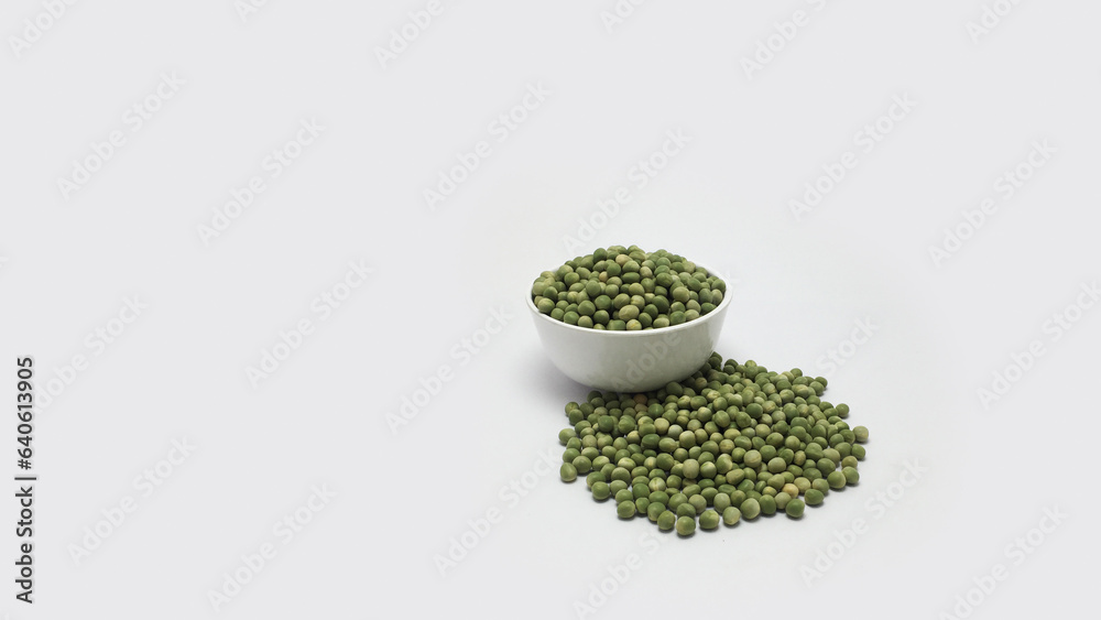 Close up of Dried green peas or field peas Close up of Dried green peas or field peas