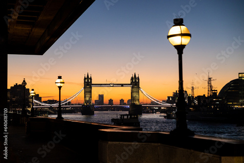 Historic Tower Bridge and the River Thames in London, United Kingdom  © wayne