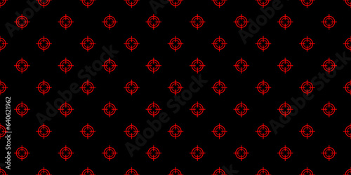 Sight seamless pattern on black background for decoration and design