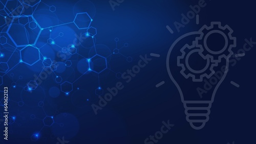 blue and white technology background 