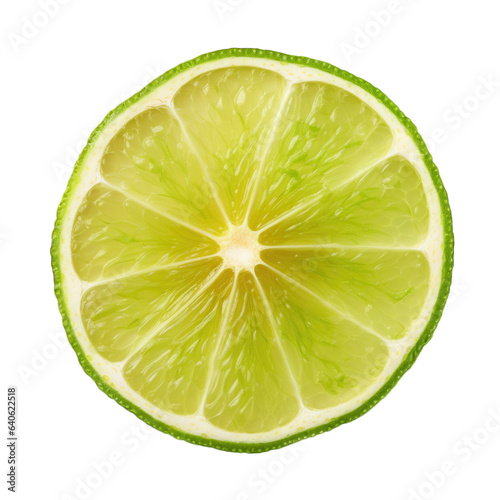 Dried Lime isolated on transparent background. Generative AI