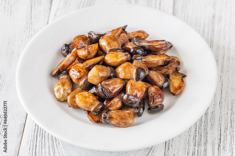 Teriyaki eryngii mushrooms Teriyaki eryngii mushrooms