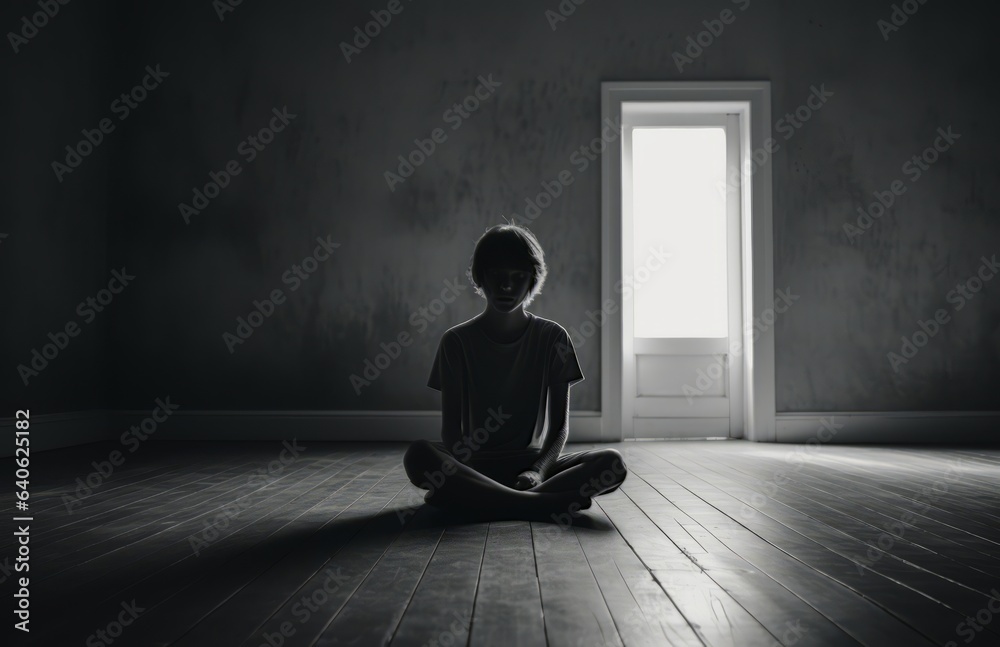 Obraz premium Dealing with depression and mental issues.