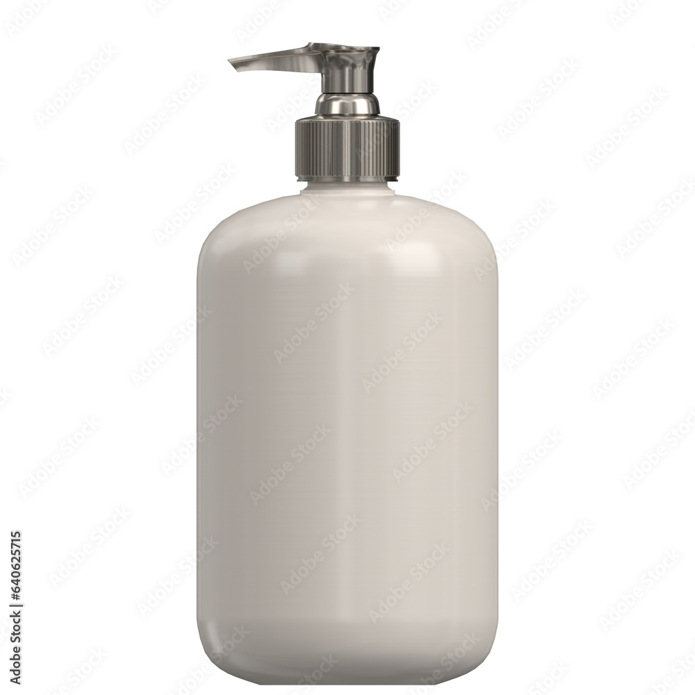 3D rendering illustration of a cylindrical soap dispenser 3D rendering illustration of a cylindrical soap dispenser