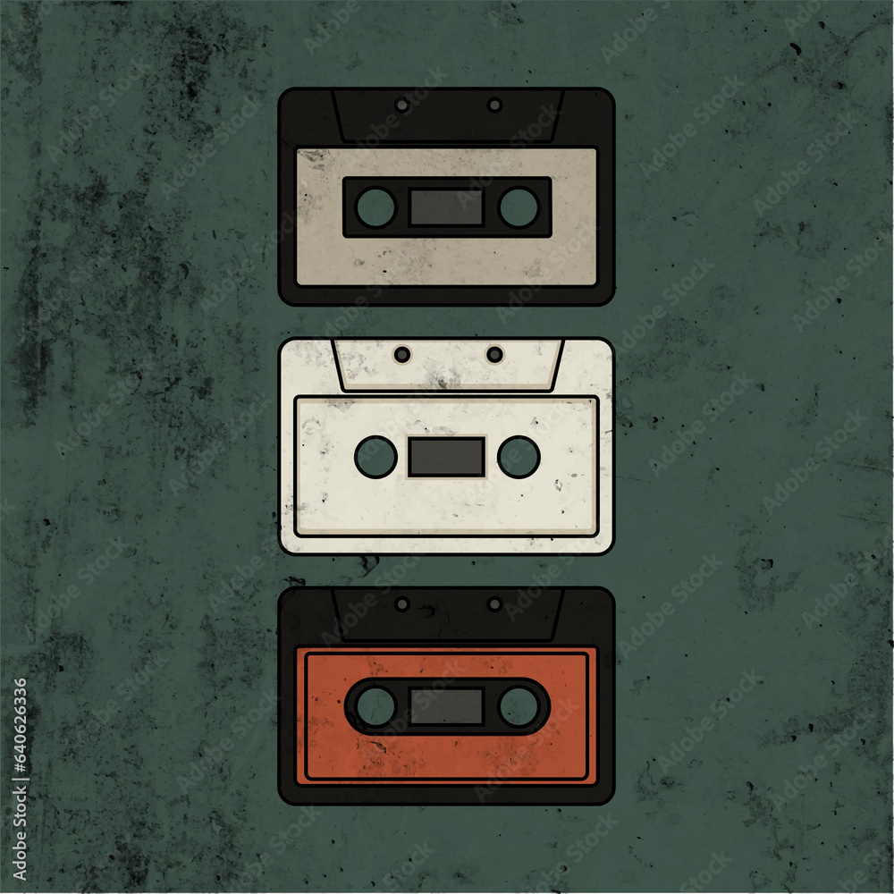 Retro style of the 1990s. Background
