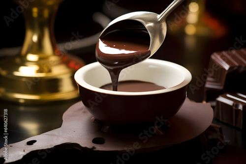 Sinful Chocolate Fondue, Melted Chocolate for Dipping