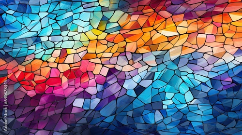 Colourful gradient abstract simple clean mosaic background, concept art illustration for design