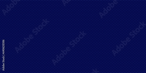 Dark grey abstract wide horizontal banner with hexagon carbon fiber grid and orange luminous lines. Technology vector background with orange neon lines.