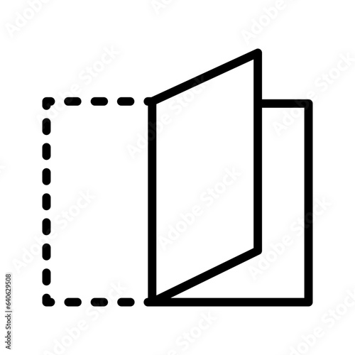 Black line icon for Twofold