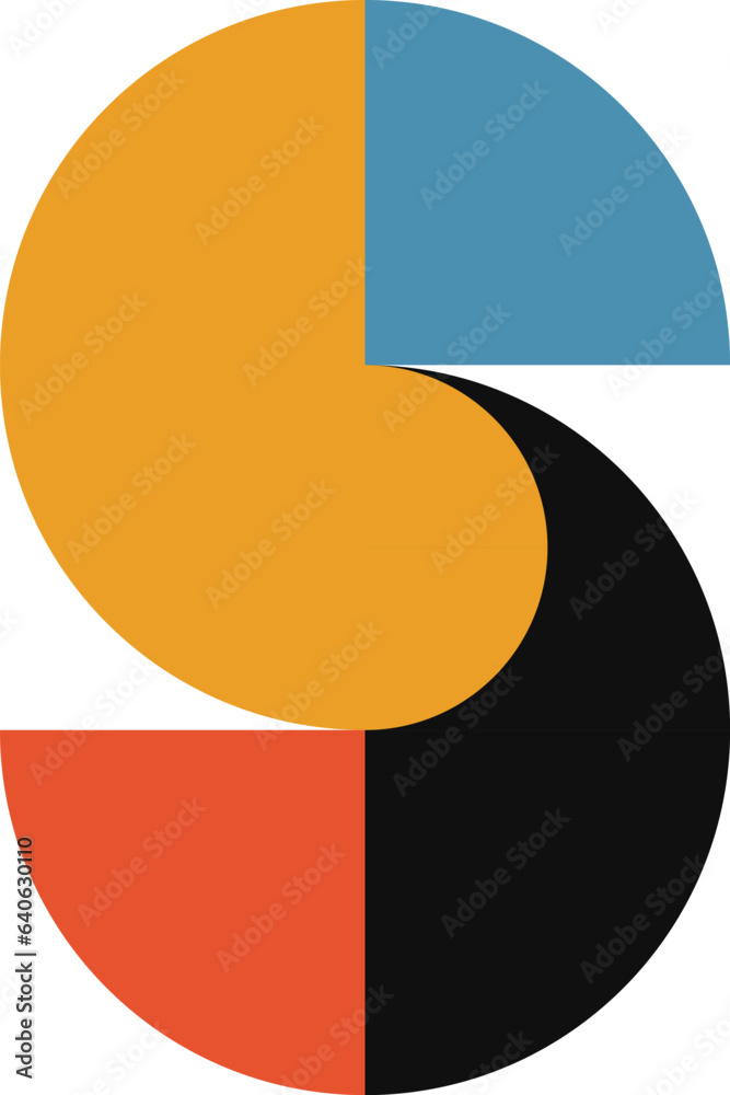 Abstract geometric minimalist artwork. Vector illustration made of simple shapes like circle, square, triangle. Retro background in Bauhaus style and bold colors: red, yellow, blue and black on white Abstract geometric minimalist artwork. Vector illustration made of simple shapes like circle, square, triangle. Retro background in Bauhaus style and bold colors: red, yellow, blue and black on white