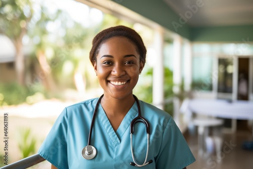 nurse in a hospital posing for photo