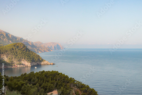 mountain landscape with the seascape in majorca