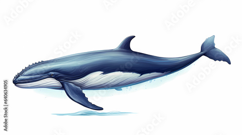 hand drawn cartoon whale illustration
 photo