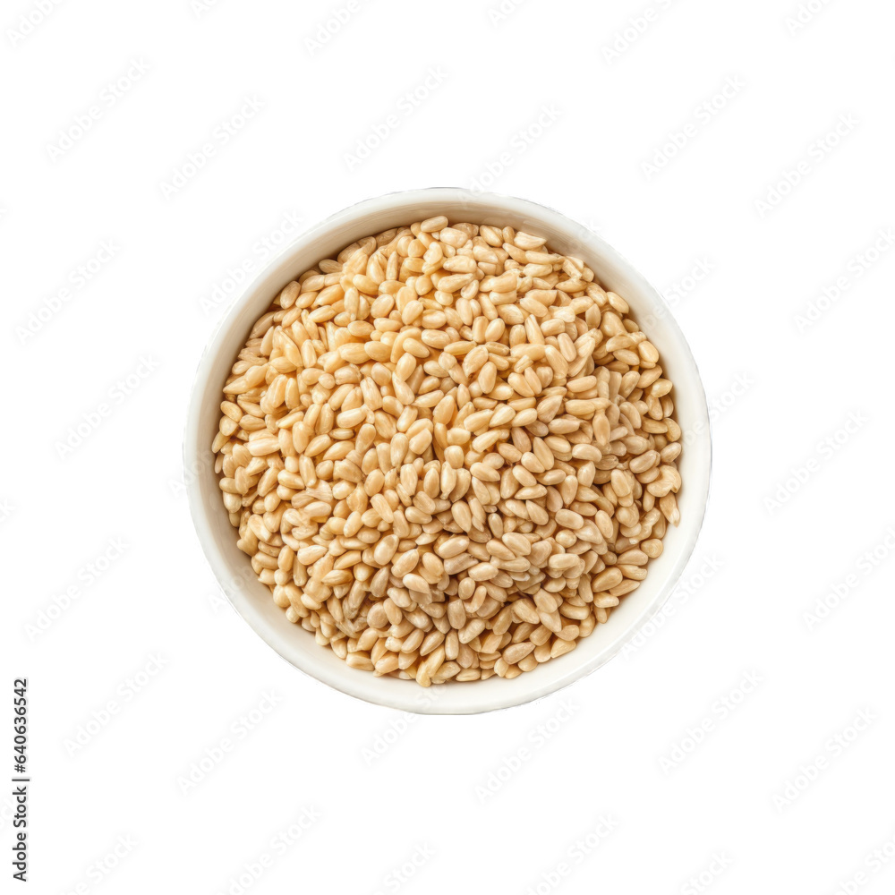 Dried Sesame seeds isolated on transparent background. Generative AI Dried Sesame seeds isolated on transparent background. Generative AI