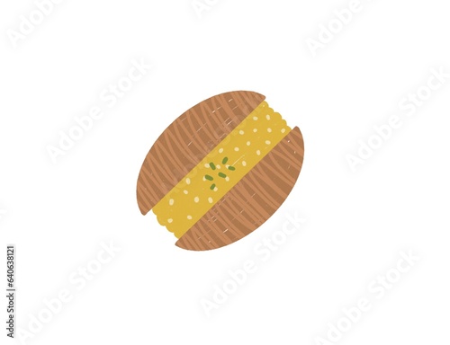 Egg bread illustration