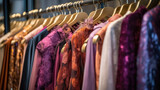Women's Luxury Wear in Hangers a boutique