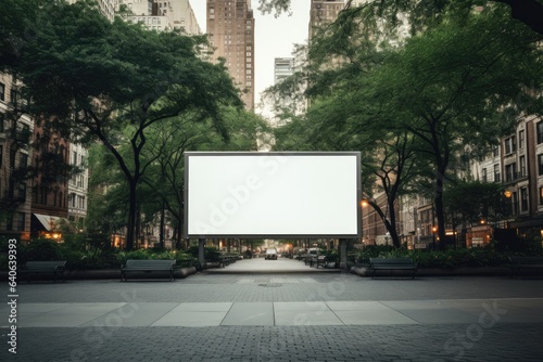 Mock up Corporate branding billboard. isolate background. Generative AI