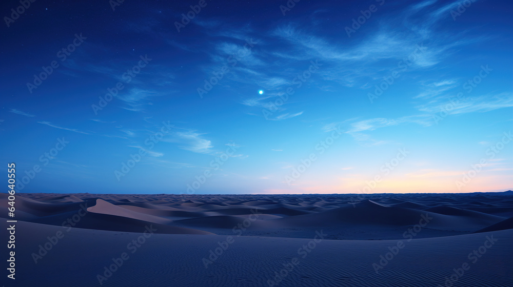 sunset in the desert.Generative Ai