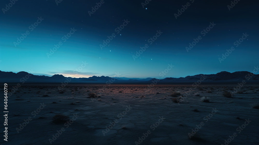 Obraz premium sunset in the desert.Generative Ai