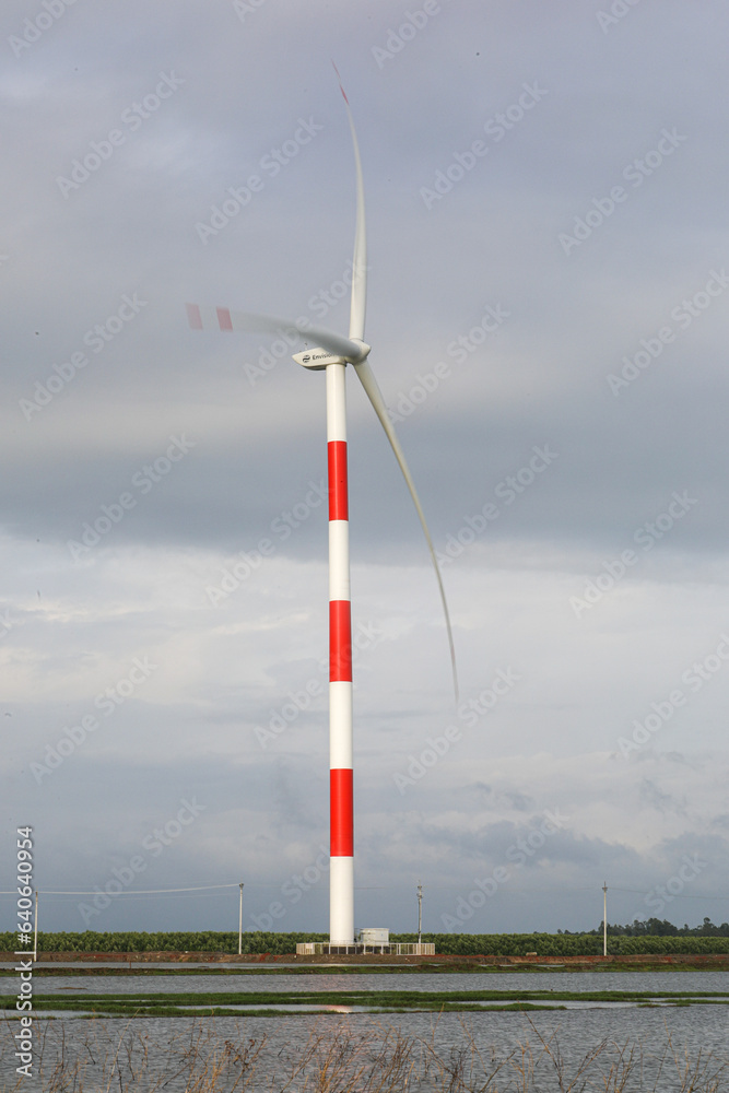 wind turbine in a field