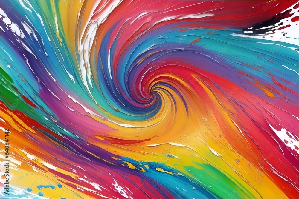 Abstract painting color splash. AI generated illustration Abstract painting color splash. AI generated illustration