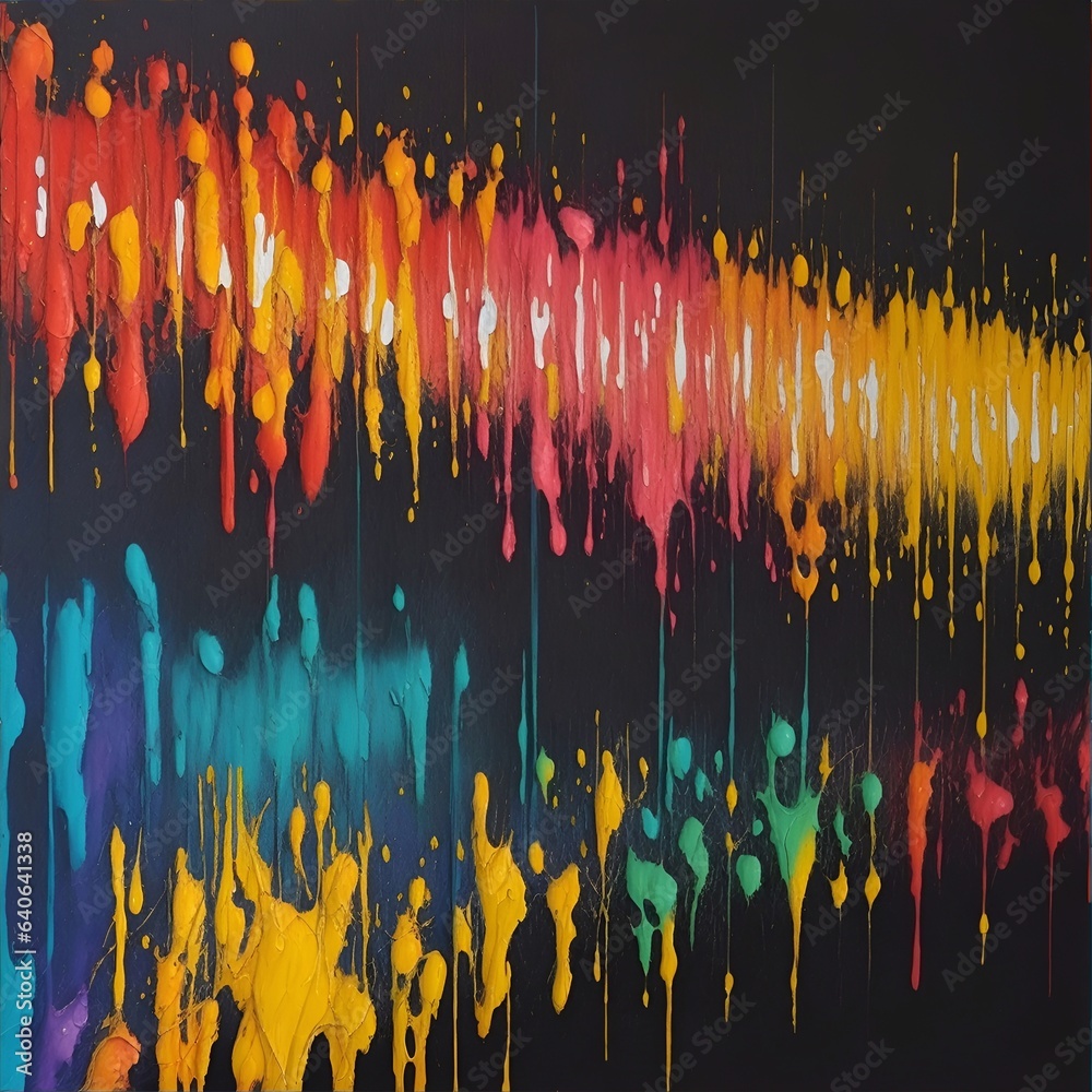 Abstract painting color splash. AI generated illustration Abstract painting color splash. AI generated illustration