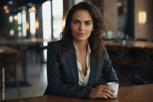 Beautiful businesswoman portrait with a smile expression