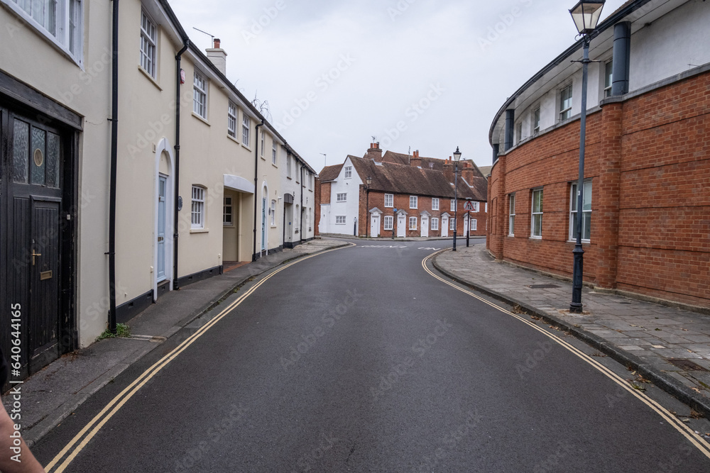 Empty streets in Chichester, West Sussex, United Kingdom, Europe