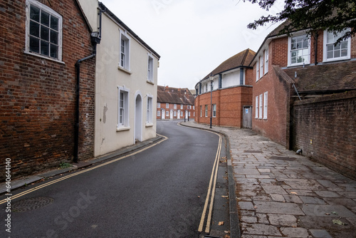 Empty streets in Chichester, West Sussex, United Kingdom, Europe