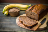 Banana Bread, a comforting loaf infused with ripe bananas, a touch of cinnamon, and a hint of nostalgia, a slice of homemade warmth