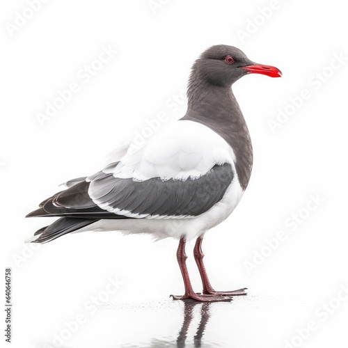 Heermanns gull bird isolated on white. photo