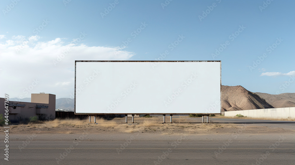 billboard on the road.Generative Ai billboard on the road.Generative Ai