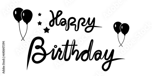 Happy birthday vector design, party invitation ,banner