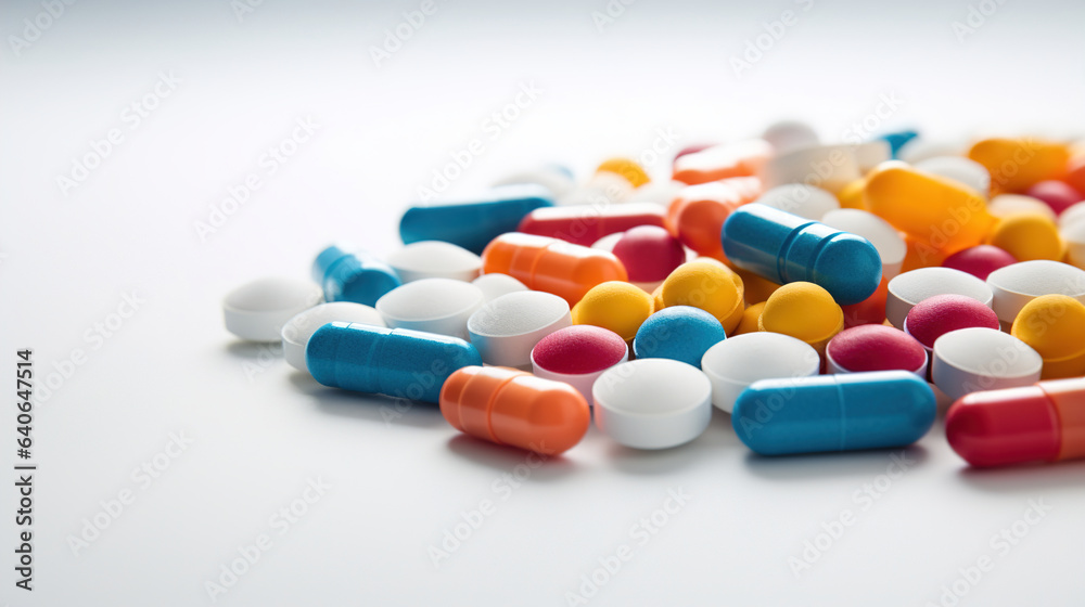 pills and capsules.Generative Ai pills and capsules.Generative Ai