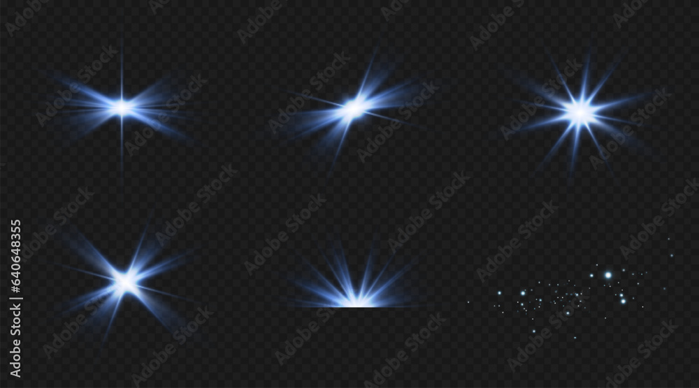 Blue star, bright particles, burning blue lights, stars, lasers, blue flash. Blue star, bright particles, burning blue lights, stars, lasers, blue flash.