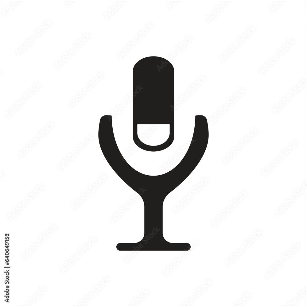 mic vector line icon template mic vector line icon template