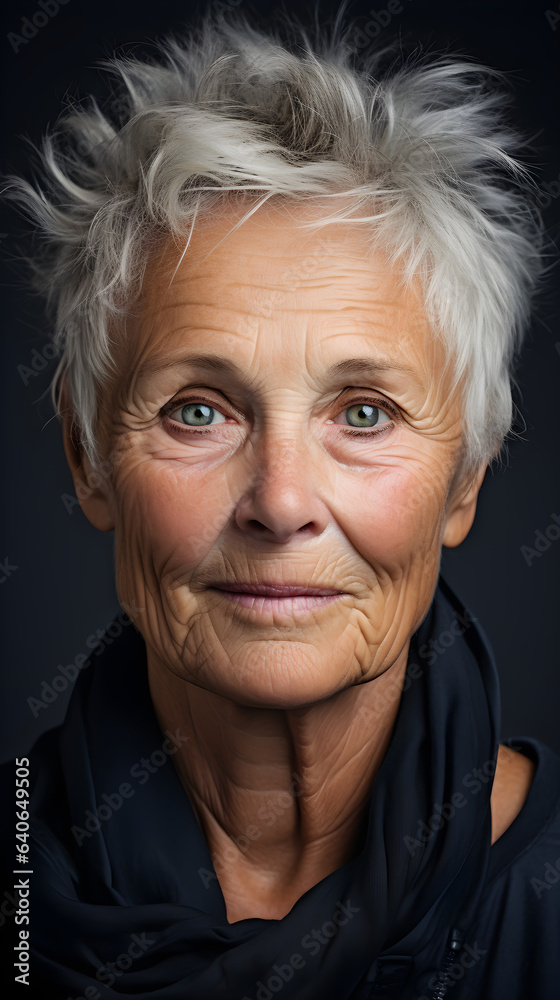 Soul-Stirring Close-Up Portrait of Woman with Sharp Light Blue Eyes, Grinning, Enhanced by Natural Light and Chiaroscuro, Captured on Hasselblad X1D II, Generative AI Soul-Stirring Close-Up Portrait of Woman with Sharp Light Blue Eyes, Grinning, Enhanced by Natural Light and Chiaroscuro, Captured on Hasselblad X1D II, Generative AI