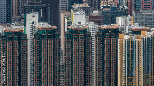 Canvas Print Close-up modern apartment blocks