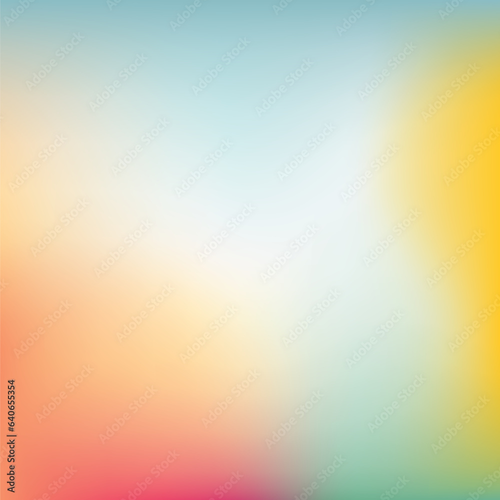 Abstract Blurred Gradient Mesh Background - Illustration