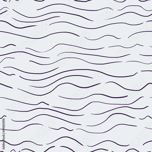 seamless hand-drawn wave background