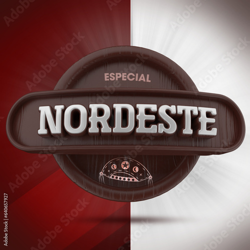 selo 3d ''especial nordeste'' .