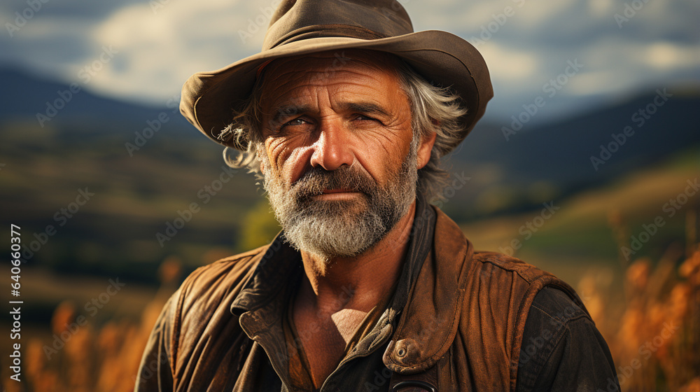 Portrait of farmer. Portrait of farmer.