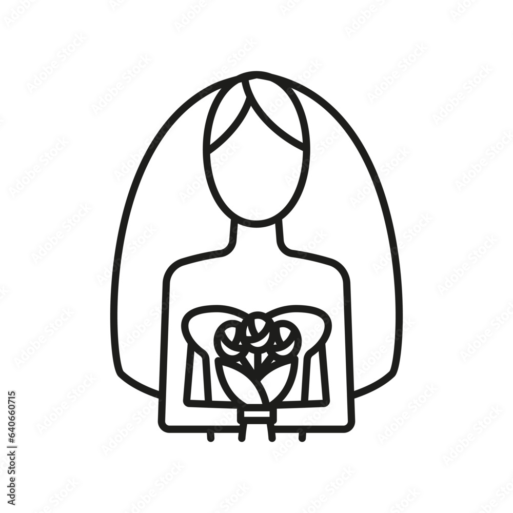 bride icon vector illustration. bride vector icon. bride icon vector illustration. bride vector icon.