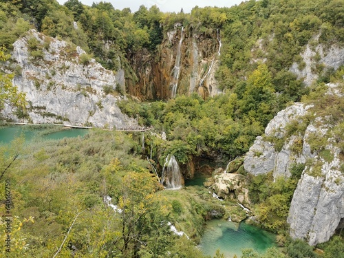 waterfall in the mountains