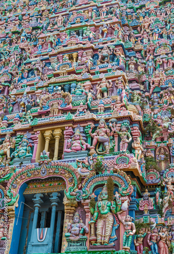  Temple view of sarangapani temple, Kumbakonam, Tamil Nadu, India