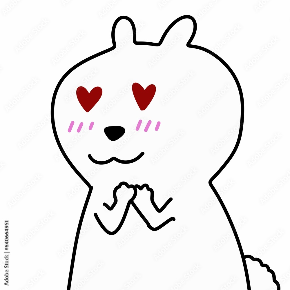 cute rabbit cartoon on white background cute rabbit cartoon on white background