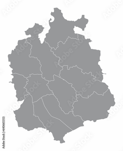 Zurich Canton administrative map photo