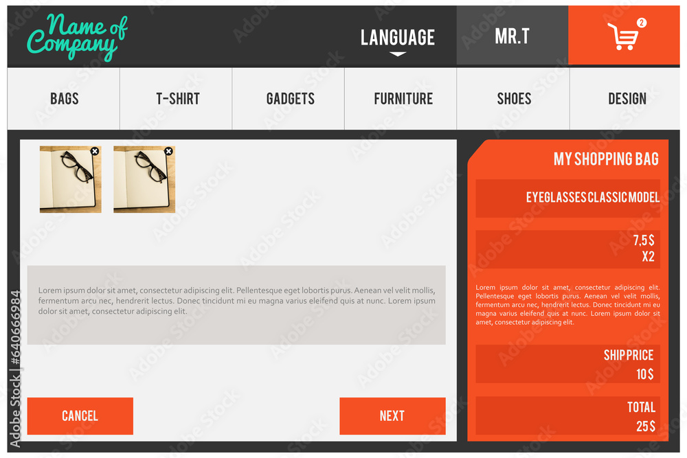 Digital png illustration of online shop customer interface screen Digital png illustration of online shop customer interface screen