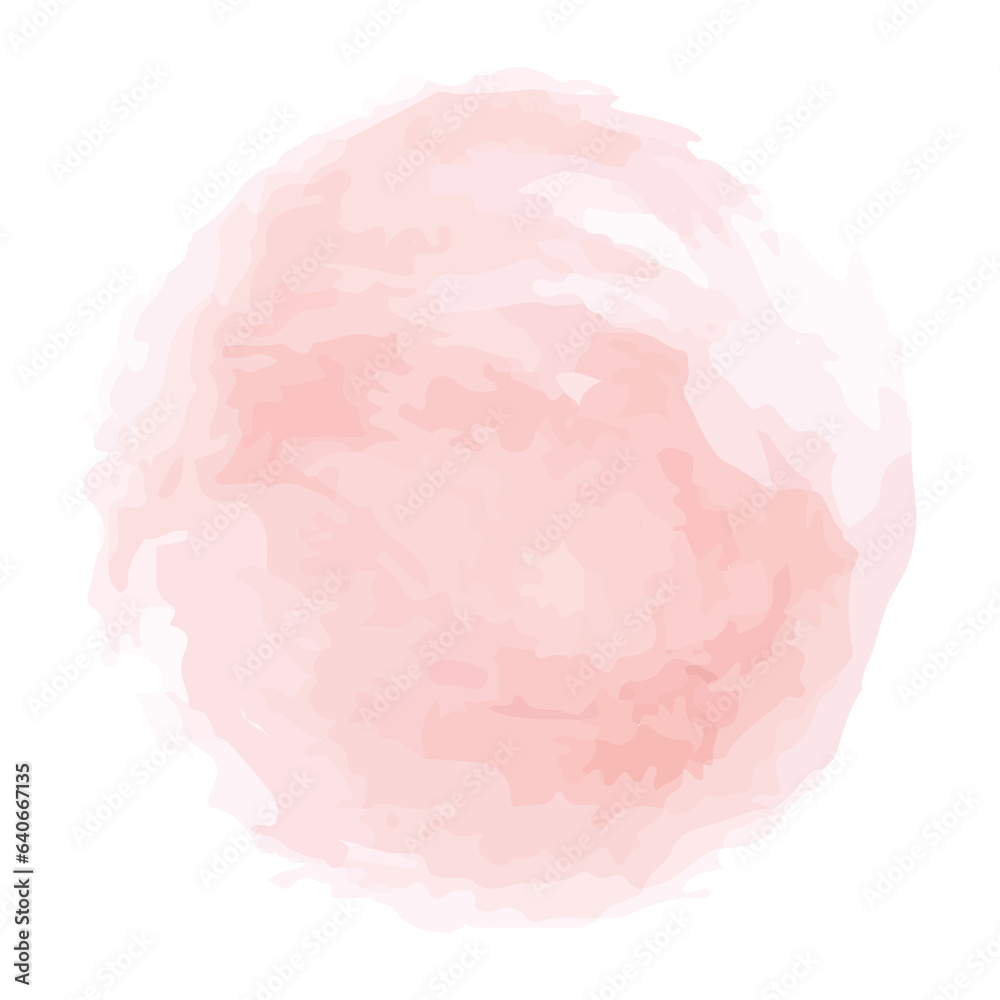 Digital png illustration of pink abstract paint circle on transparent background