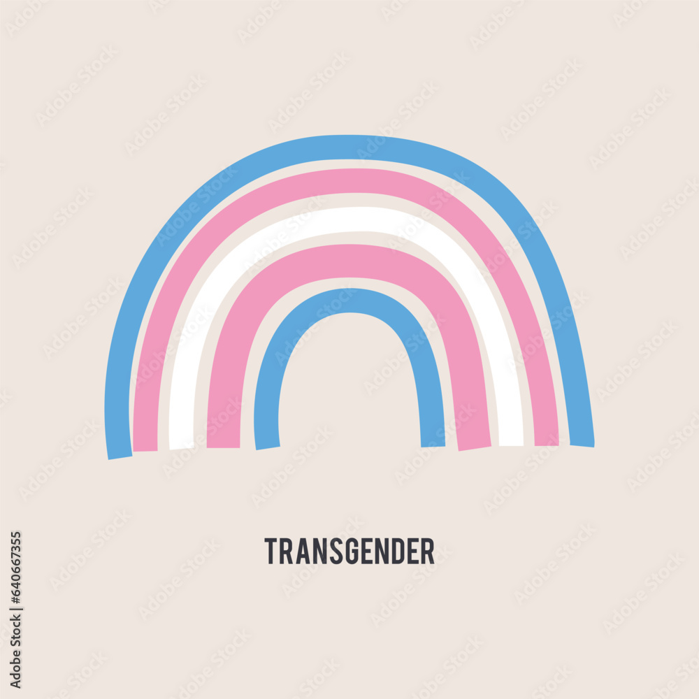 LGBTQ Pride Rainbow Flag. LGBT Community Design - Transgender. Stock ...